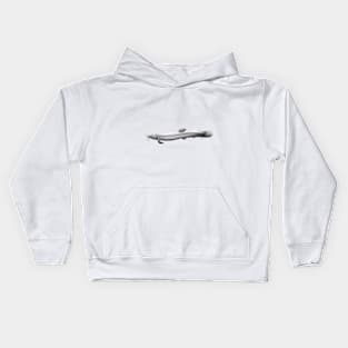 Greyscale Loach Kids Hoodie